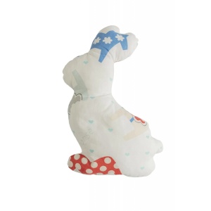 Babynest Deluxe pentru gemeni cu 2 fete bleu și print cu caluti - Img 3