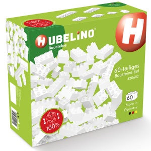 Blocuri de constructie albe Hubelino (60 piese) - Img 4