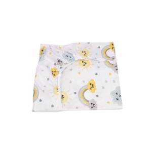 Cearsaf patut 120x60 cm bumbac 100% model curcubee si norisori