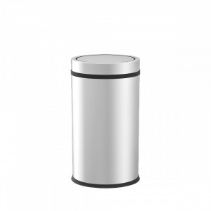 Cos gunoi din inox cu capac batant capacitate 11 L