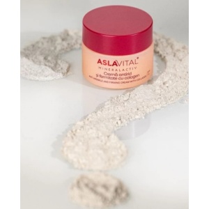 Cremă Antirid și Fermitate cu Colagen SPF 15 pentru Ten Sensibil cu Acțiune Intensivă Anti-Îmbătrânire și Hidratare Profundă Aslavital Mineralactiv, 50 ml - Img 2