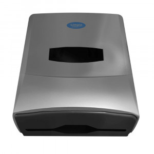 Dispenser prosoape pliate, plastic argintiu - Img 2