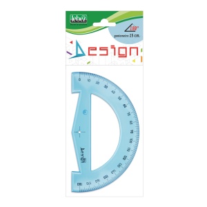 Goniometru din plastic transparent – 15 cm, 180 grade, in punga agatatoare