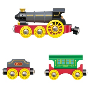 Jucarie – Tren cu aburi retro cu lumini si sunete - Img 2