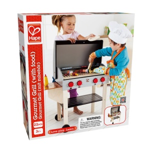 Jucarie din lemn copii - Gratar gourmet cu mancare (22 piese) - Img 7