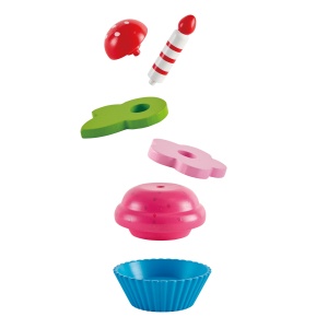 Jucarie din lemn - Prajituri cupcake (18 piese) - Img 7