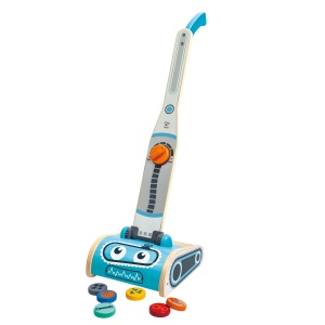 Jucarie din lemn - Set aspirator pentru copii (7 piese)