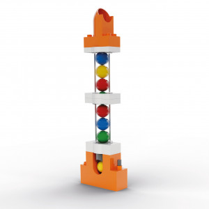 Jucarie Marble Run extensie de ridicat bile Hubelino (24 piese) - Img 1