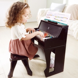 Learn with Lights Black Piano with Stool - Img 2