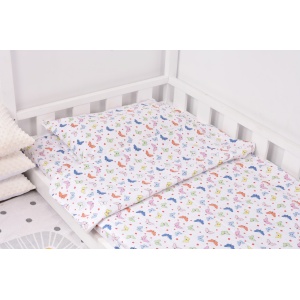 Lenjerie pat 90x200 cm, 3 piese model fluturasi - Img 3
