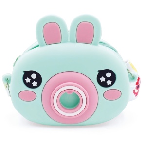 Mini geanta Bags Bunny din silicon, cu fermoar si curea de umar reglabila - 13.5 x 15 (8 buc/display) - Img 3