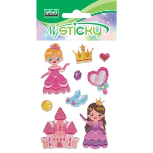 My Sticky 3D Fantasy Collection Fete, 6 modele asortate (48 pachete/display) - Img 4