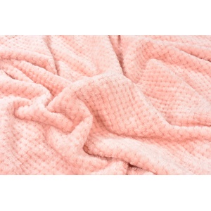 Paturica pentru copii baby fleece roz pudra 90x110 cm - Img 3
