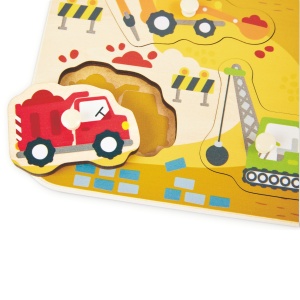 Puzzle din lemn – Utilaje de constructii - Img 4