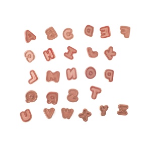 Puzzle din lemn cu butoni - Alfabet cu stampile si tusiera - Img 7