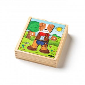 Puzzle din lemn - Imbraca catelul - Img 1