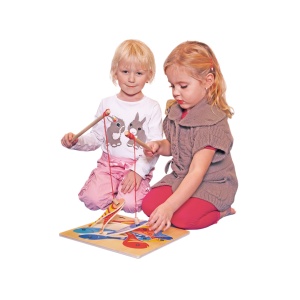 Puzzle din lemn - Joc magnetic de pescuit - Img 3