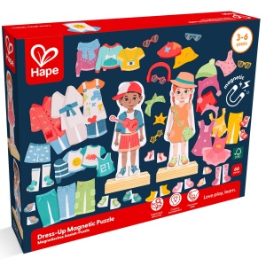 Puzzle magnetic de imbracare pentru copii (68 piese) - Img 6