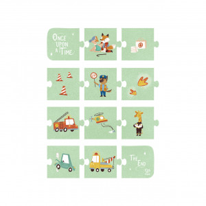 Puzzle pentru copii Vehicule de salvare (4 in 1) - Img 6