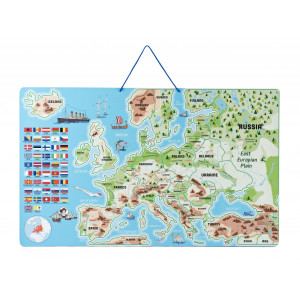 Puzzle si joc 3 in 1 - Harta magnetica a Europei, en - Img 2