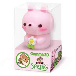 Radiera Colectia Flowers Lovers 3D, 3 modele asortate (24 buc/display) - Img 2