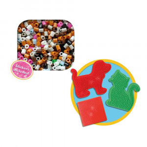 Set creativ copii - Margele de calcat cu Animale Beedz - Img 3