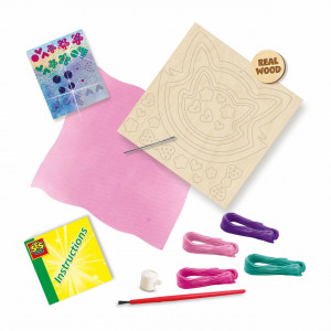 Set creativ de broderie pe tul pentru copii cu pisici - Img 2