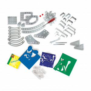 Set de jucarie pentru copii de construit dinozauri din metal - Img 3