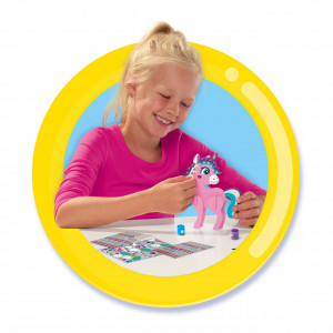 Set de pictura pentru copii cu diamante adezive si unicorn - Img 3