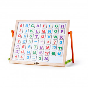 Tabla magnetica de pus pe masa cu alfabetar