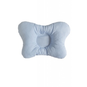 Babynest Deluxe pentru gemeni cu 2 fete bleu și print cu caluti - Img 4