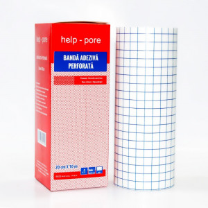 Banda adeziva perforata Help-Pore 20cm x 10m