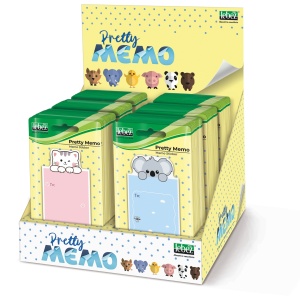 Bloc notes adeziv, Pretty Memo, 6 modele (96 blistere/display) - Img 1