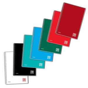 Caiet A4 cu spirala - One Color, 80 g/m2, 60 pag. (Matematica)