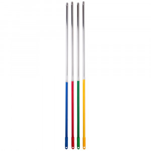 Coada din aluminiu, dublu filet si maner cauciuc, 140 cm - Img 2