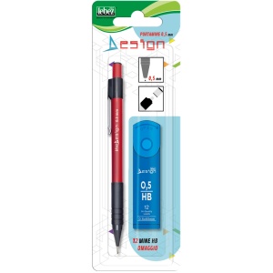 Creion mecanic 0.5 mm cu guma in buton + 12 mine HB – blister