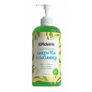 Epiderm Sapun lichid cu extract de ceai verde si castravete 500 ml