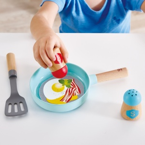 Jucarie copii - Set de joaca micutul Chef pentru gatit si servire (21 piese) - Img 6