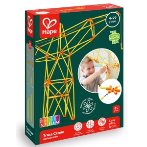 Jucarie din bambus Flexistix - Macara pivotanta (94 piese) - Img 3
