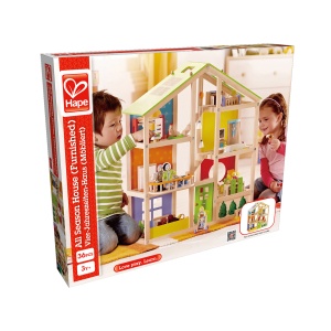 Jucarie din lemn - Casa de papusi mobilata (36 piese) - Img 2