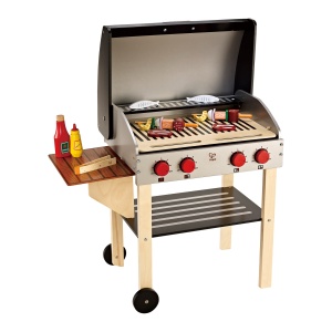 Jucarie din lemn - Gratar gourmet cu mancare (22 piese) - Img 1