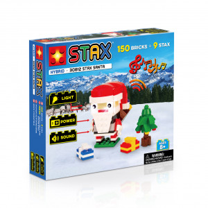 Jucarie - Seturi de constructie cu lumini si sunete Stax - Mos Craciun - Img 1