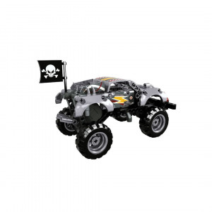 Jucarie - Seturi de constructie - Monster truck argintie (232 piese) - Img 4