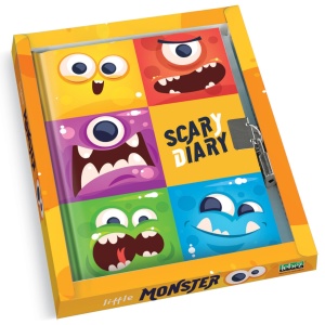 Jurnal Monster, cu cutie cadou, 80 de pagini, 13 x 18 cm (6 buc/display) - Img 4