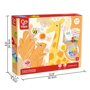 Kit desene cu creioane cerate pentru copii - 18 piese - Img 10