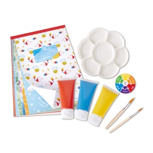 Kit pictura cu mix de culori pentru copii - 16 piese - Img 2