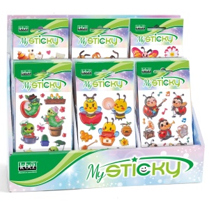 My Sticky 3D Bugs Life, 6 modele asortate (48 pachete/display)