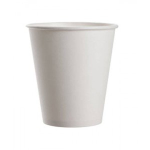 Pahar carton alb 8 oz, 50 bucati/set