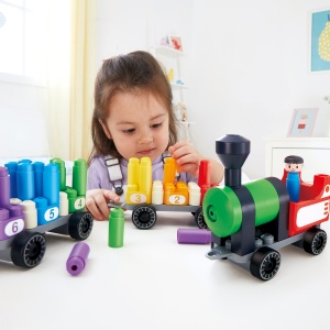 PolyM - Tren colorat de jucarie (63 piese) - Img 4