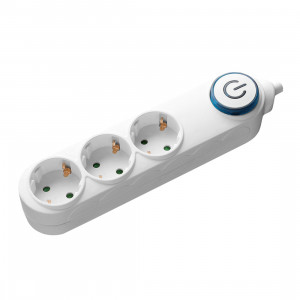 Prelungitor SAMUS 3 PRIZE SCHUKO, 1,5M, 3680W, 3X 1.5MMP, Intrerupator, 3PI15-3680